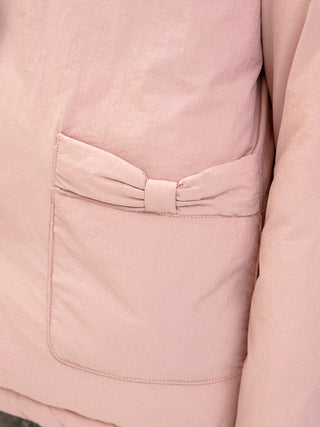 [Moromoro2] Bow Pocket Down Jacket