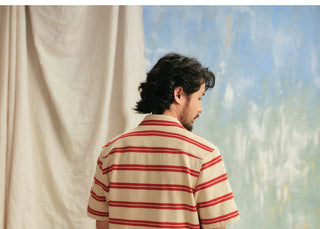 [CULTUM] Striped Cuban Collar Shirt