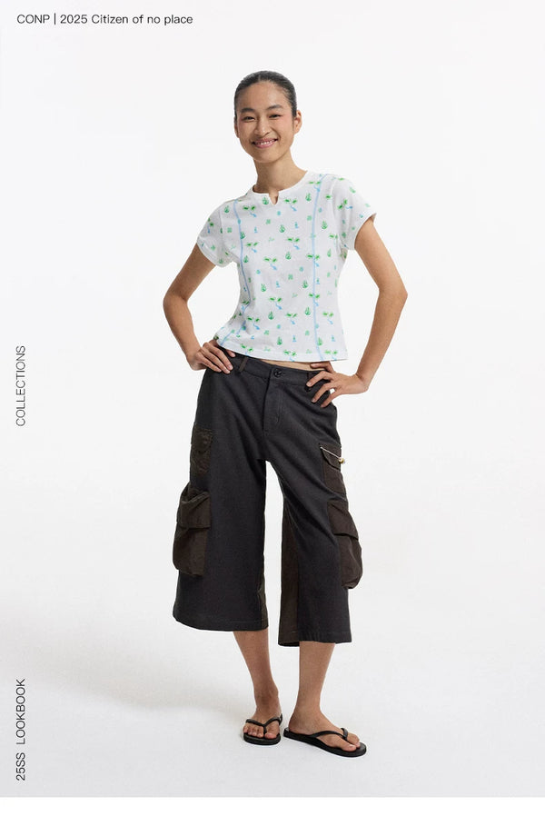 [CONP] Utility Cropped Pants