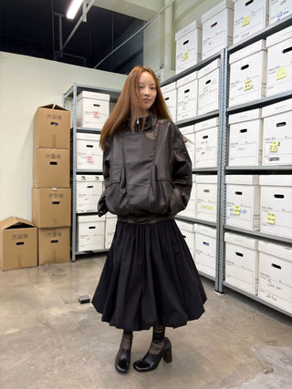 [NeverSeez] Strappy Spliced Midi Dress