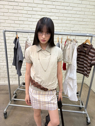 [NeverSeez] Lyocell-Wool Solid T-Shirt