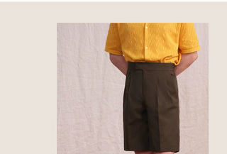 [CULTUM] Double Pleated Shorts