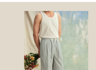 [CULTUM] Wave Texture Drawstring Shorts