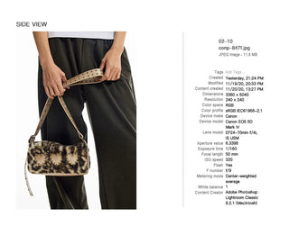 [CONP] Rivet Leopard Print Bag