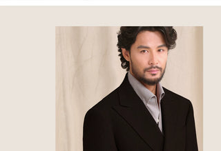 [CULTUM] Double-breasted Peak Lapel Suit Set