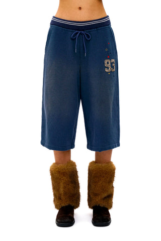 [Moromoro2] Distressed Star Applique  Sweatpants