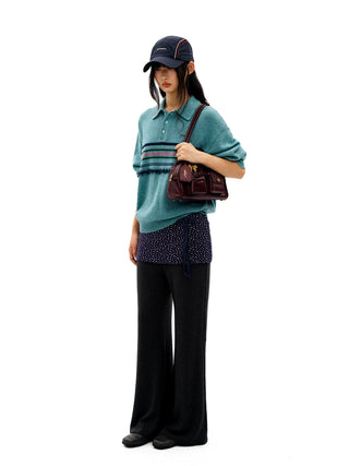 [Moromoro2] Wool Polo Knit Sweater