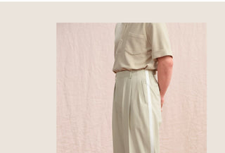 [CULTUM] Pleated Relaxed Trousers
