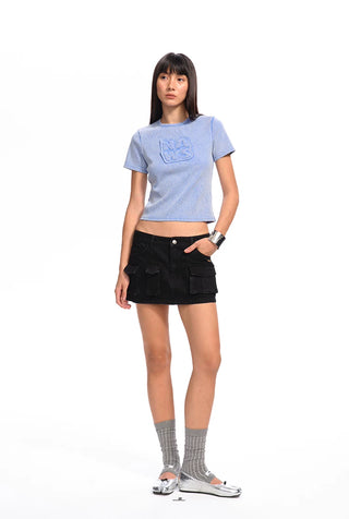 [NOTAWEAR] Patch Embroidery T-shirt