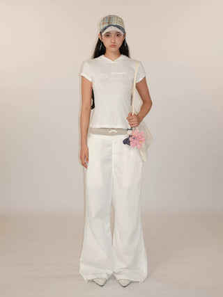 [Moromoro2] Floral Patchwork Bow Hat