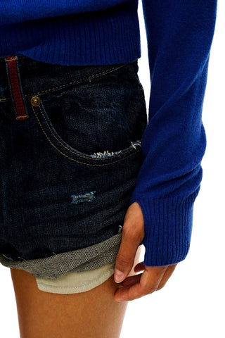 [Moromoro2] Bow Stripe Sweater