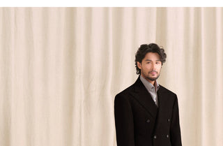 [CULTUM] Double-breasted Peak Lapel Suit Set