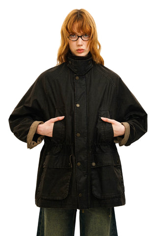 [Moromoro2] Corduroy Collar Ranch Jacket