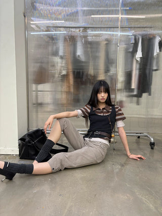 [NeverSeez] Slim Cropped Pants