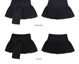 [Moromoro2] Knit Cardigan Skirt Set