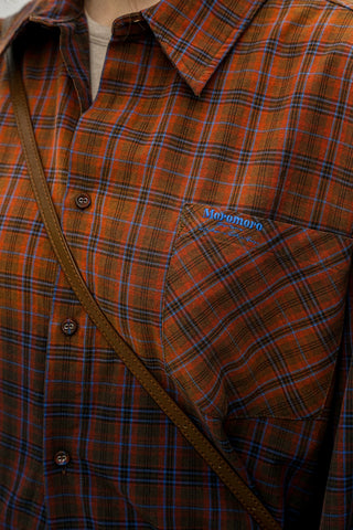 [Moromoro2] Plaid Gradient Cotton Shirt