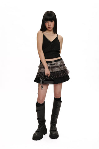 [moromoro2] Lace Trim Cami Top