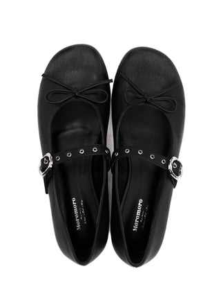 [moromoro2] Leather Ballet Flats