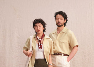 [CULTUM] Seersucker Cuban Collar Shirt
