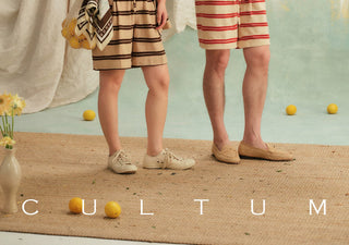 [CULTUM] Striped Cuban Collar Shirt