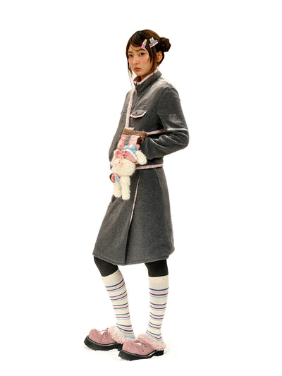 [Moromoro2] Contrast Stripe Knee-High Socks