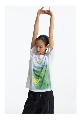 [CONP] Textured Graphics T-shirt