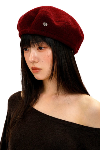 [Moromoro2] Solid Wool Beret