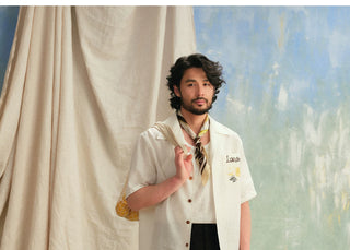 [CULTUM] Linen Cuban Collar Shirt