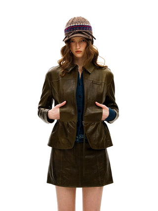 [Moromoro2] Wool Blend Collar Cardigan