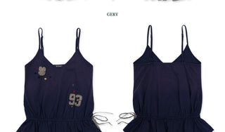 [Moromoro2] Rabbit Applique Stone Wash  Camisole