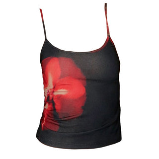 U neck flower print cami top