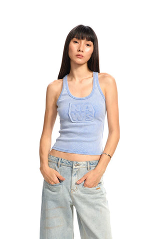 [NOTAWEAR] Patch Embroidery Cami Top