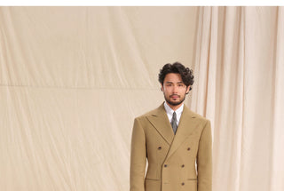 [CULTUM] Double-breasted Peak Lapel Suit Set
