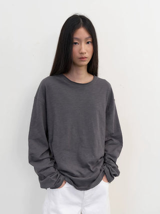 [NeverSeez] Slub Cotton Long Sleeve T-shirt