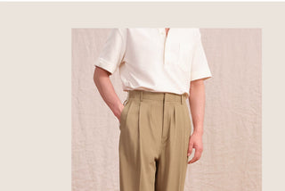 [CULTUM] Pleated Relaxed Trousers