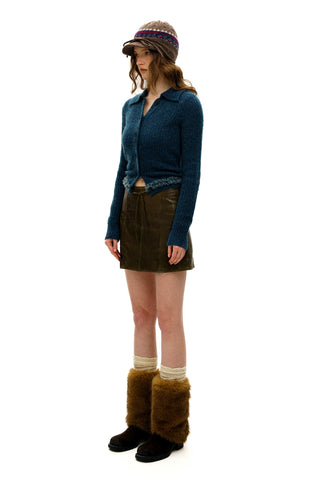 [Moromoro2] Wool Blend Collar Cardigan