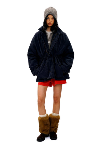 [Moromoro2] Bow Zip Hooded Cardigan