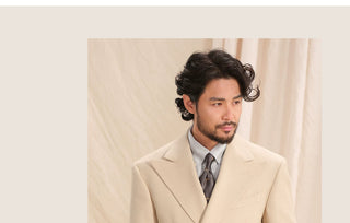 [CULTUM] Double-breasted Peak Lapel Suit Set
