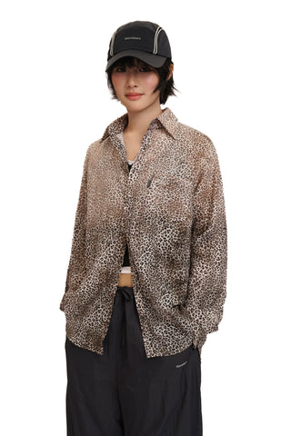 [moromoro2] Leopard Print Shirt