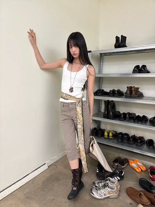 [NeverSeez] Slim Cropped Pants