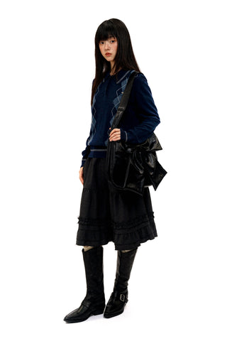 [Moromoro2] Argyle Polo Sweater