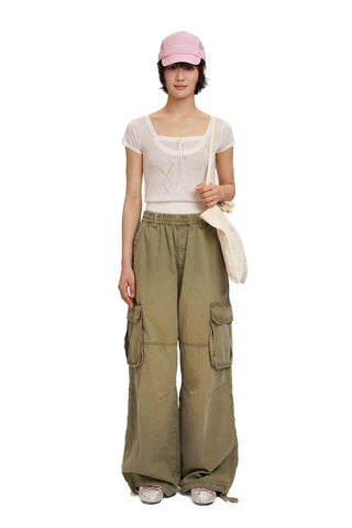 [moromoro2] Mesh Rabbit Print Camp cap