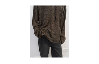 [NeverSeez] Linen Blend Knit Top