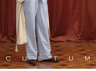 [CULTUM] Piped Plaid Cotton Pajama