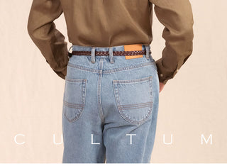 [CULTUM] Linen Stand Collar Shirt