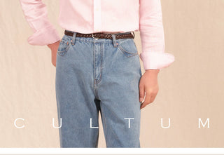 [CULTUM] Linen Stand Collar Shirt