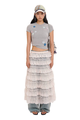 [Moromoro2] Floral Patchwork Bow Hat