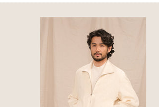 [CULTUM] Linen Harrington Jacket