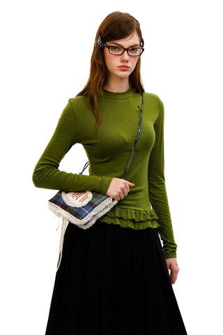 [Moromoro2] Long Sleeve Lace T-shirt