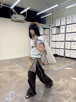 [NeverSeez] Lyocell-Wool Solid T-Shirt